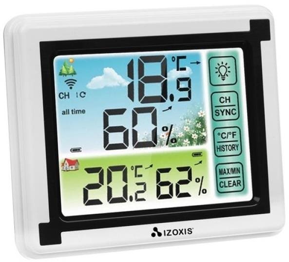 ISO Bezdrátová meteostanice s vlhkoměrem