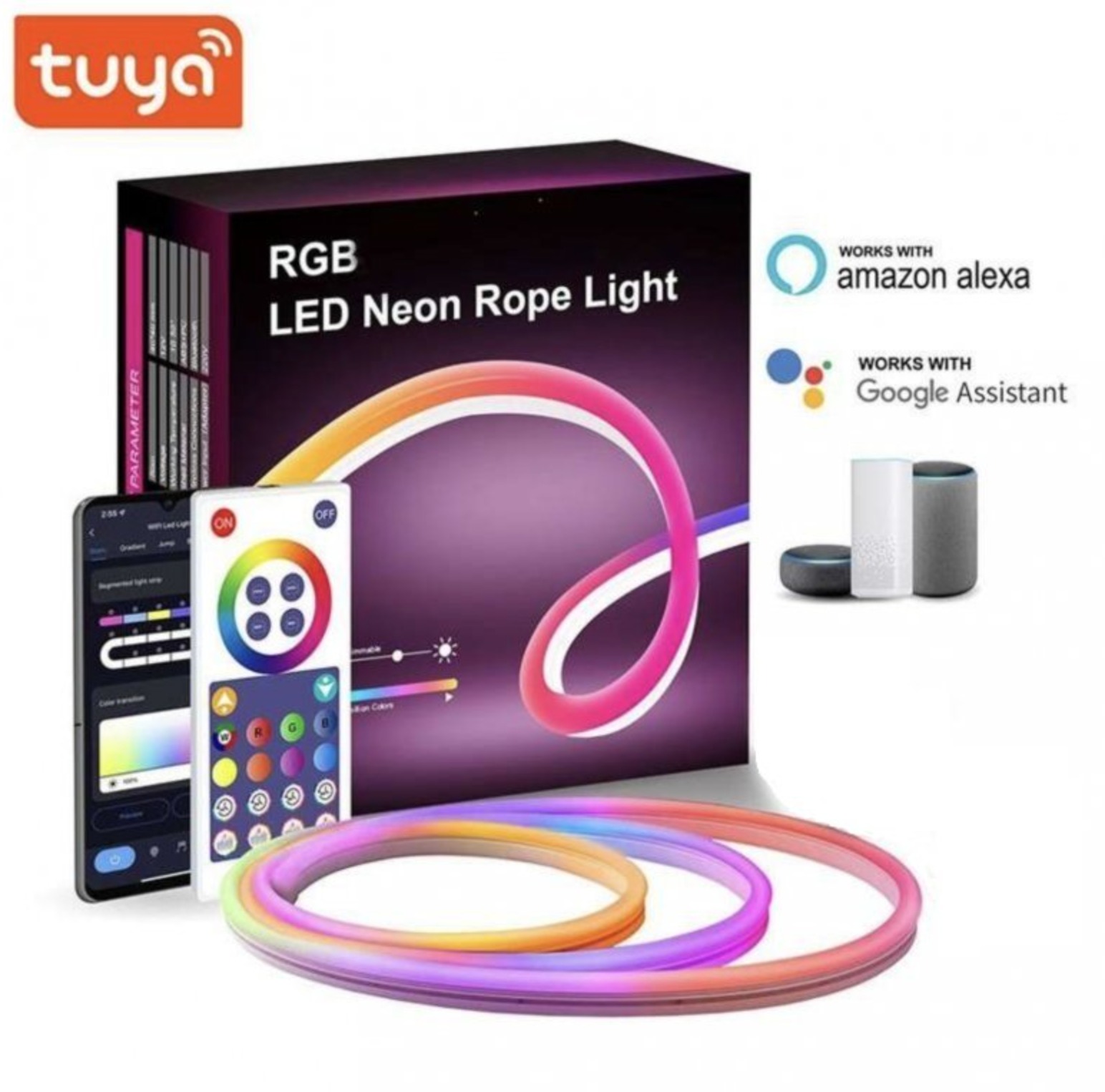 BOT Smart LED pásek Neon, RGB, 5 m