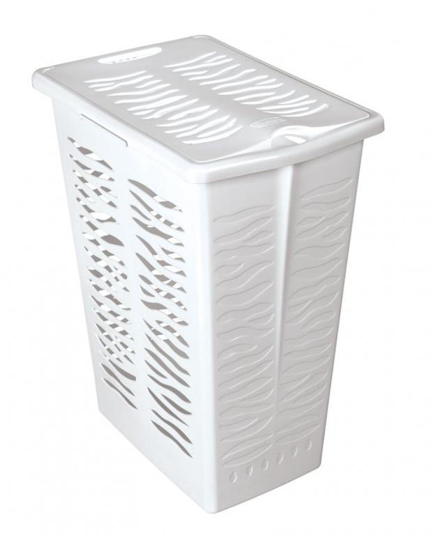 Branq Prádelní koš Zebra 30 l, bílý