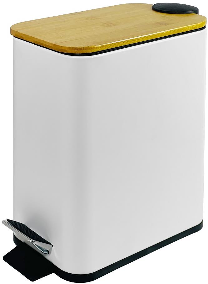 DuraHome Odpadkový koš 6 l, bílý