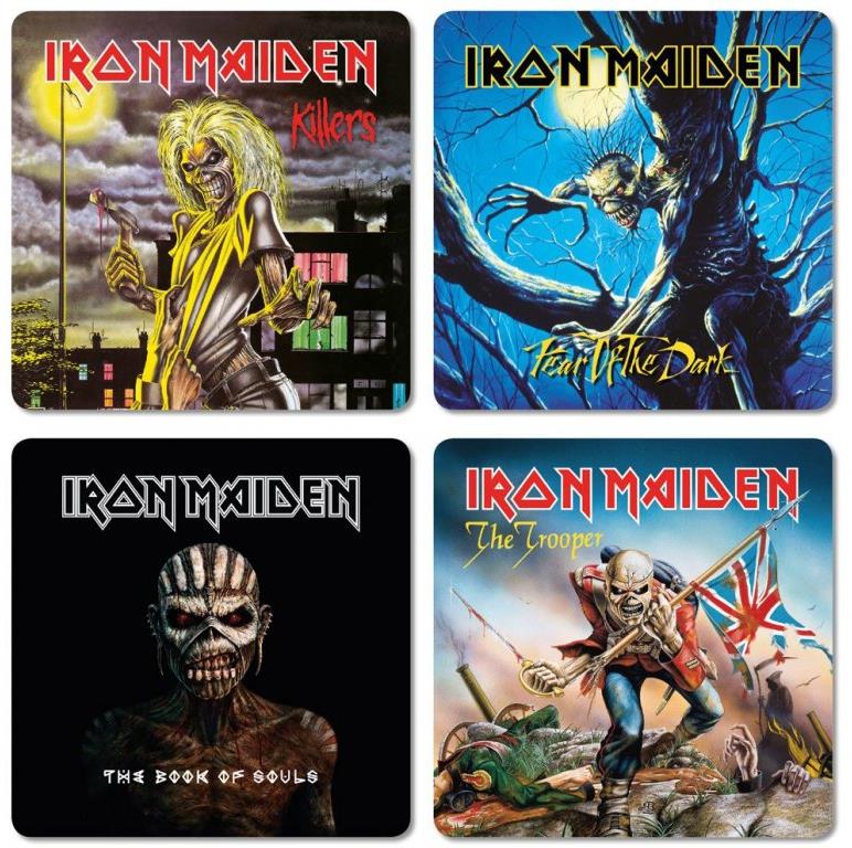 Iron Maiden: Album Cover - tácky pod sklenice