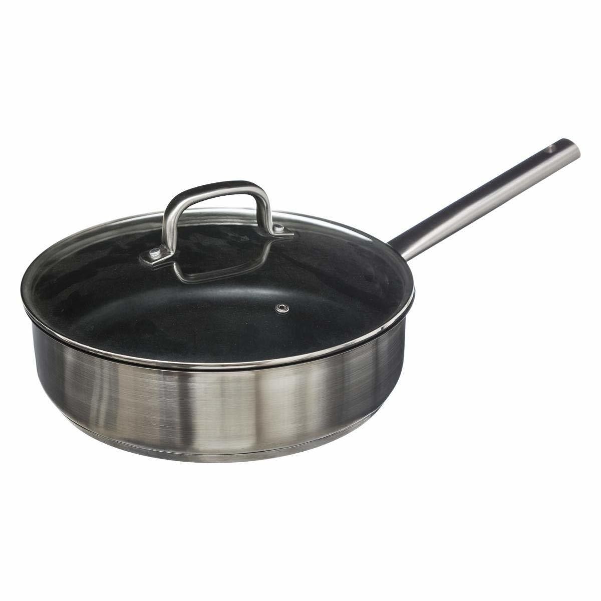 Secret de Gourmet Pánev z nerezové oceli s víkem 29,5 cm