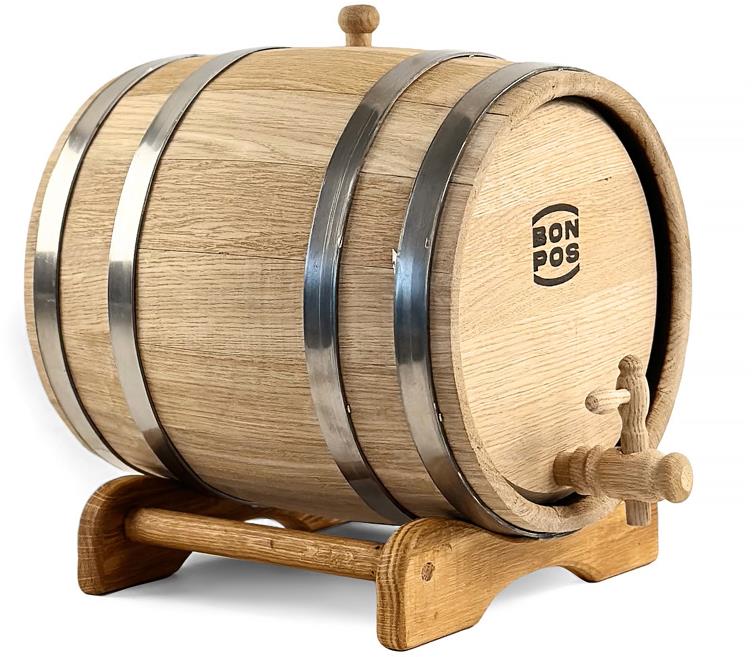 BONPOS Dubový sud se stojanem 5 l