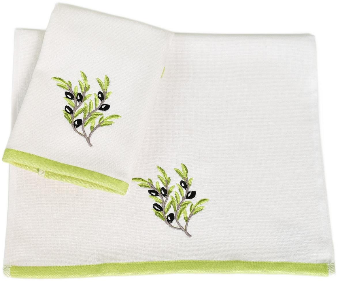 DOMMIO Kuchyňské utěrky Olive 2 ks, 40 × 60 cm