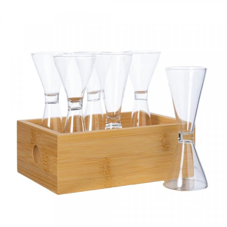 Sagaform Skleničky s krabičkou Nature 5018446, 20 / 40 ml