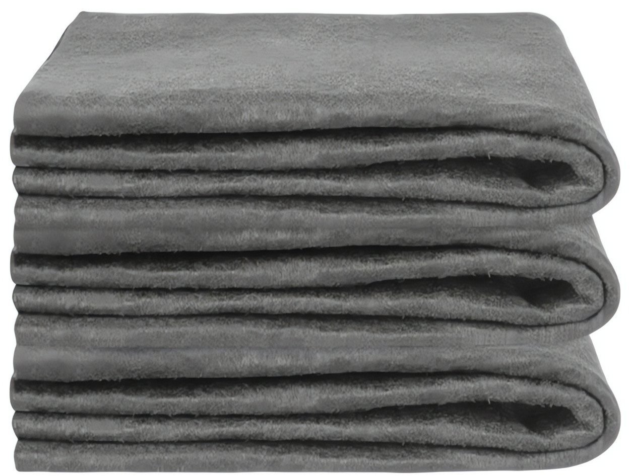 Ruhhy 27207 Utěrky z mikrovlákna na okna 30 × 40 cm, 3 ks, šedé