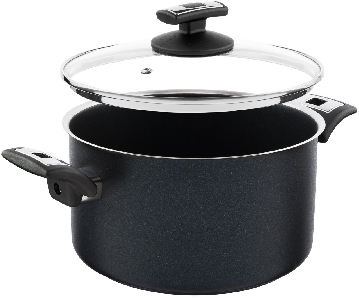 KOLIMAX COMFORT BLACK Hrnec s poklicí 22 cm 4,5 l