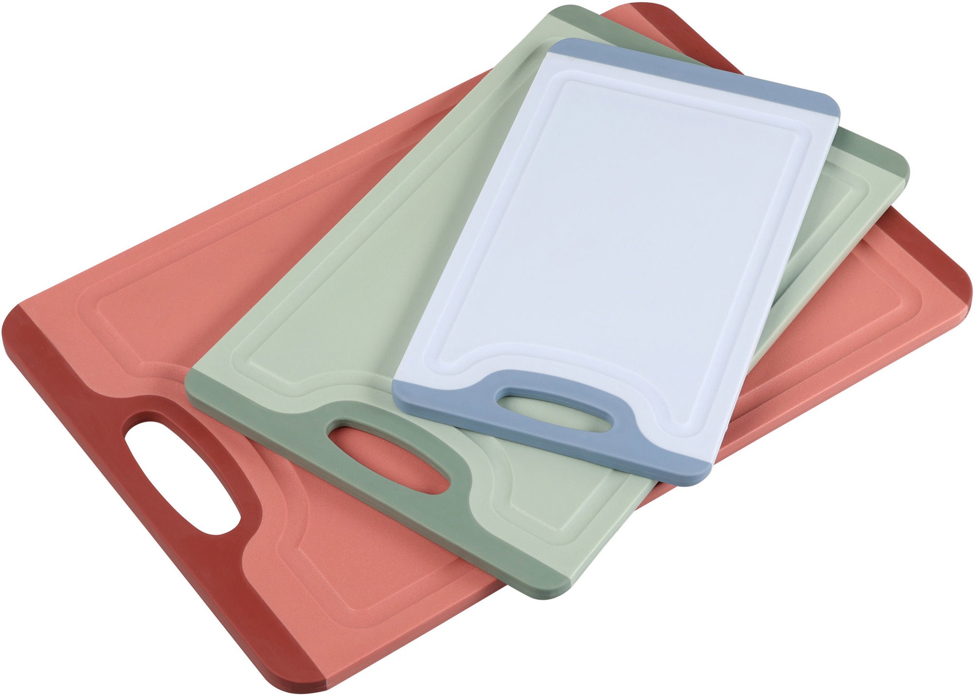 KESPER Sada krájecích prkének plast 3 ks, mix barev 36,5 × 24,5 × 0,9 cm