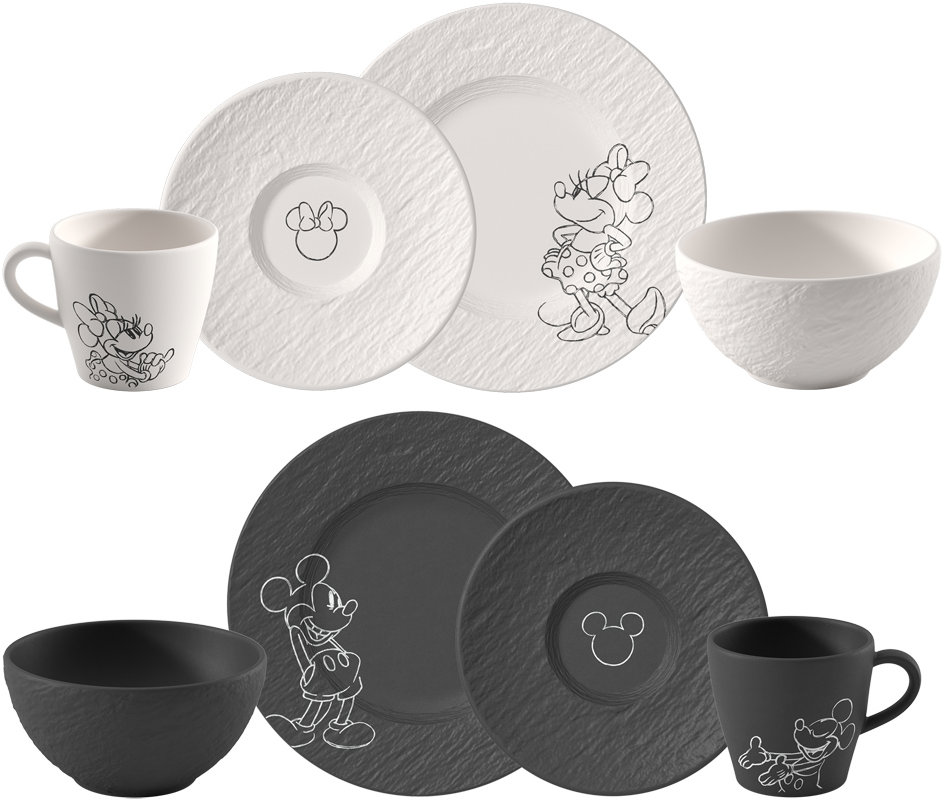 Villeroy & Boch Snídaňová sada z kolekce Manufacture Rock – Mickey Mouse 8 ks