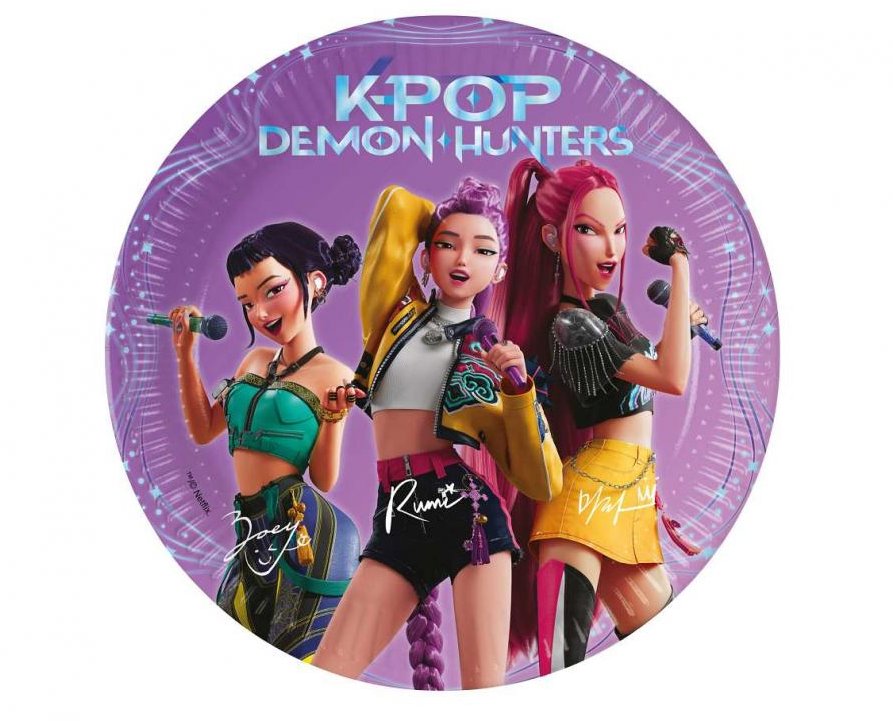 GoDan Papírové talíře K-POP DEMON HUNTERS - Lovci démonů, 20 cm, 8 ks
