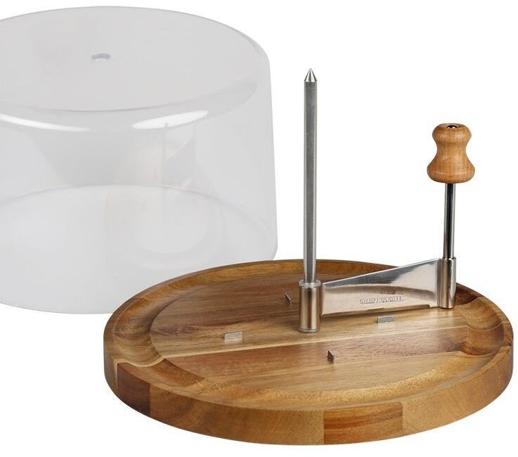 Kesper Kráječ na sýr Tete de Moine s krytem, průměr 21,7 cm, akácie