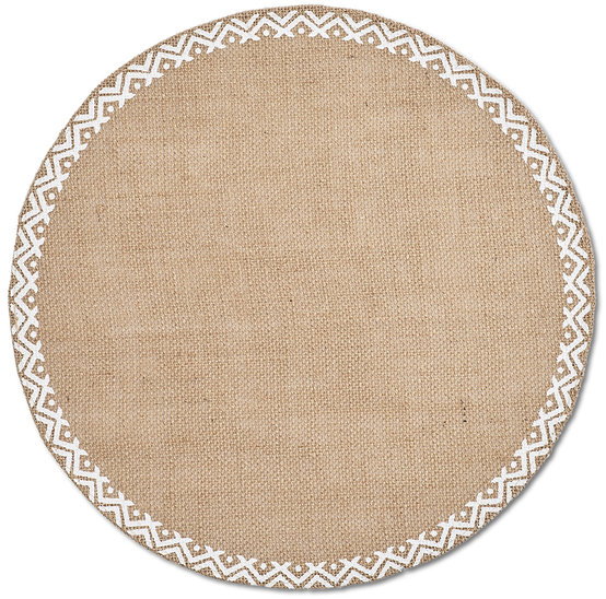 Zeller Prostírání Ethno lněné, průměr 38 cm