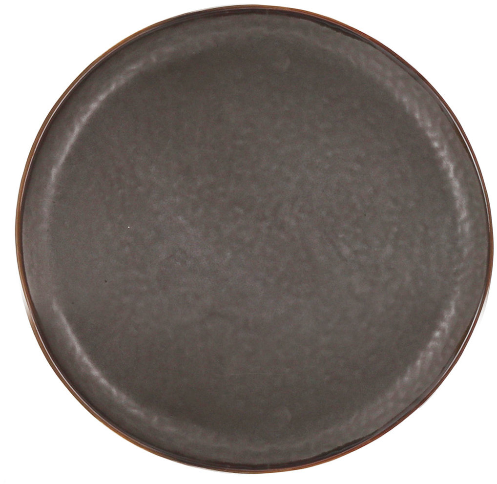 Clay Keramický dezertní talíř Castano, průměr 19,5 cm, šedý/hnědý