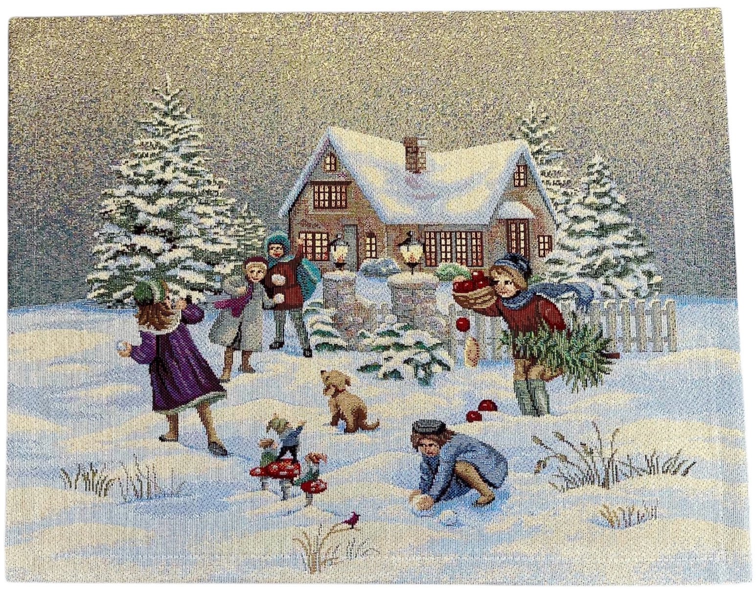 Home of Christmas Vánoční prostírání s motivem 40 × 50 cm, Zimní radovánky