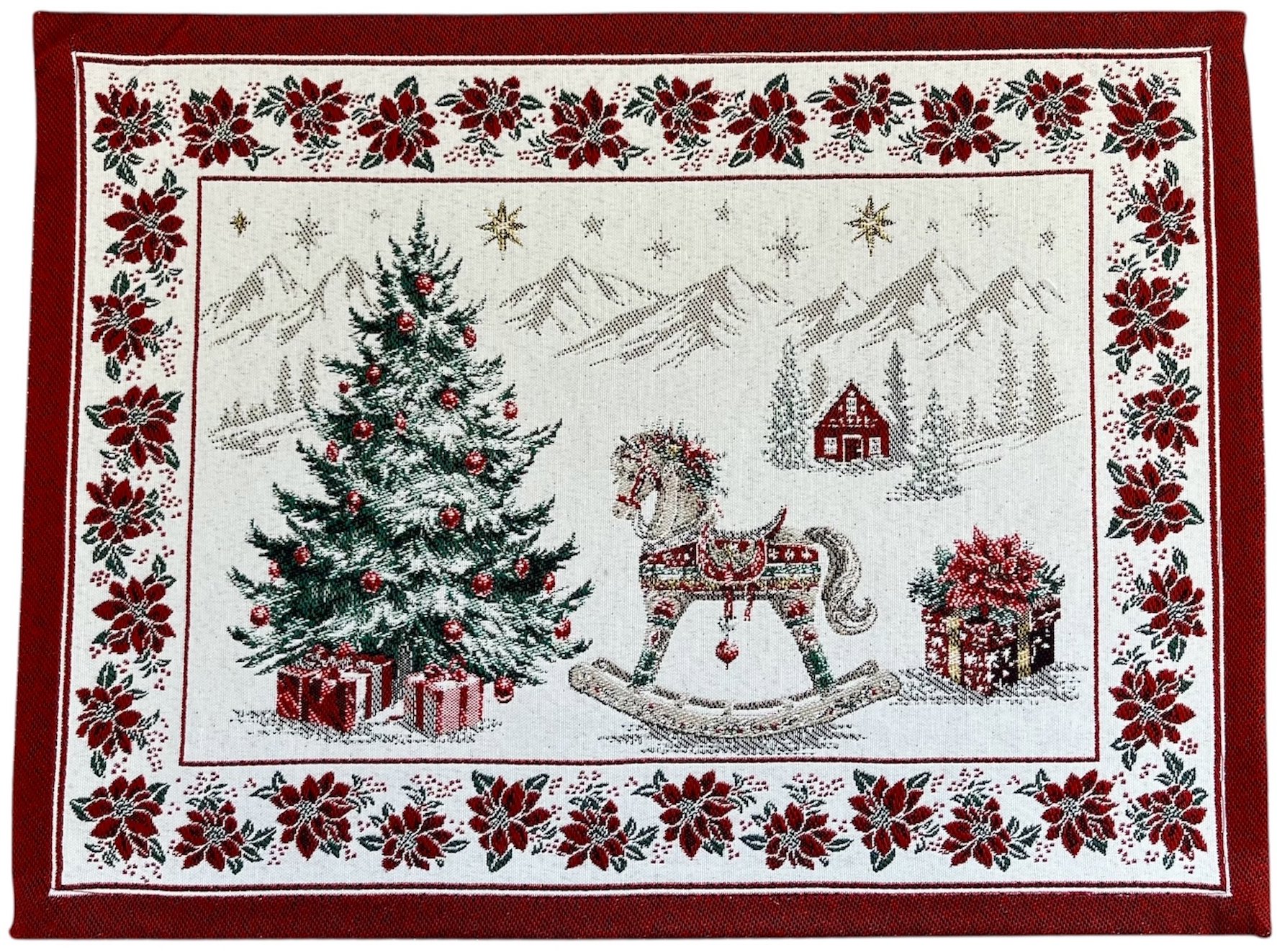 Home of Christmas Vánoční žakárové prostírání 35 × 45 cm, Kouzlo Vánoc