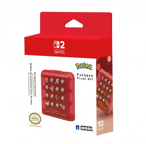 Hori Game Card Case 24 - Pixel Red - Nintendo Switch 2