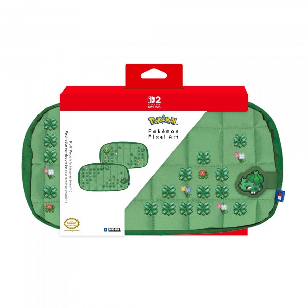 Hori Puff Pouch - Pixel Green - Nintendo Switch 2