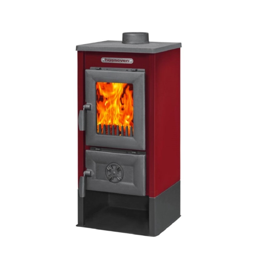 Hosseven Krbová kamna na TP 9008 maxi bordó, 7,09 kW, průměr 130 mm