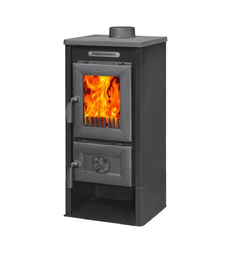 Hosseven Krbová kamna na TP 9008 maxi černá, 7,09 kW, průměr 130 mm