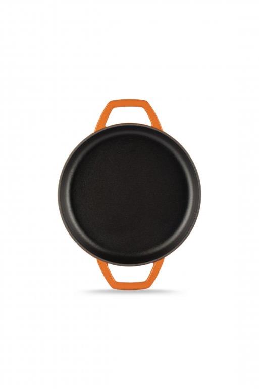 Hósse, Litinová zapékací mísa, průměr 19 cm, (HSY KTV), oranžová