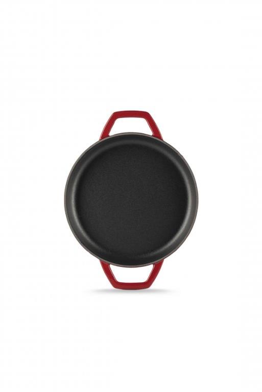 Hósse, Litinová zapékací mísa, průměr 16 cm, (HSY KTV), červená