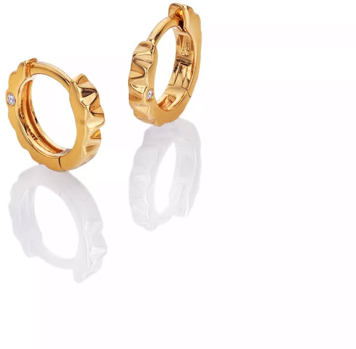 HOT DIAMONDS X GOLDEN EDIT Huggie DE853 (Ag 925/1000; 1,6 g)