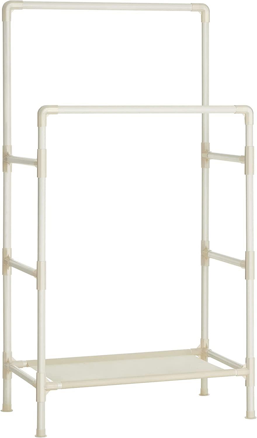 Songmics Dvojitý šatní věšák Lucaro 157 cm, bílý