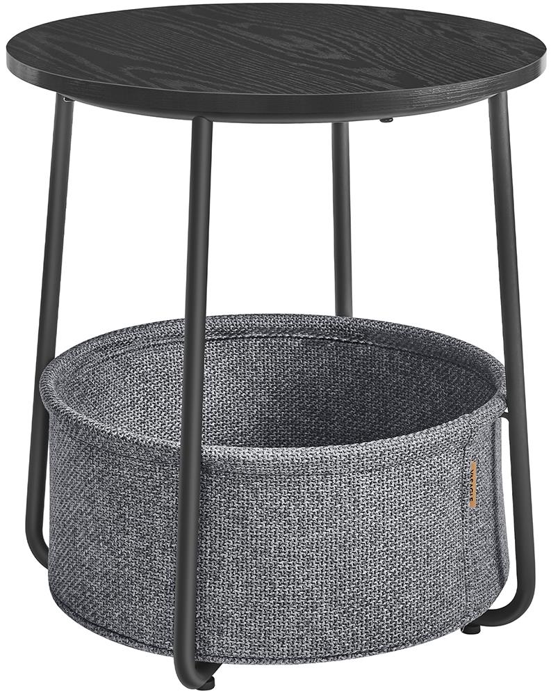 Songmics Odkládací stolek Vasagle Moris černý/šedý