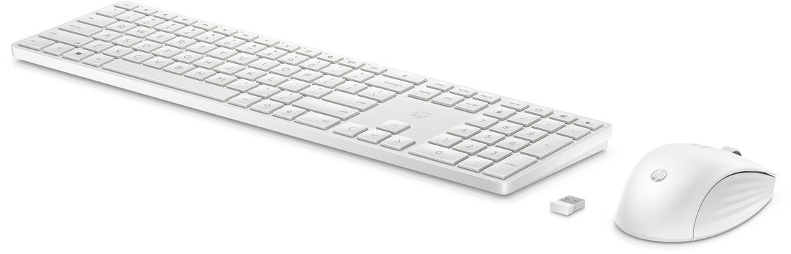 HP 655 Wireless Mouse and Keyboard White - CZ/SK