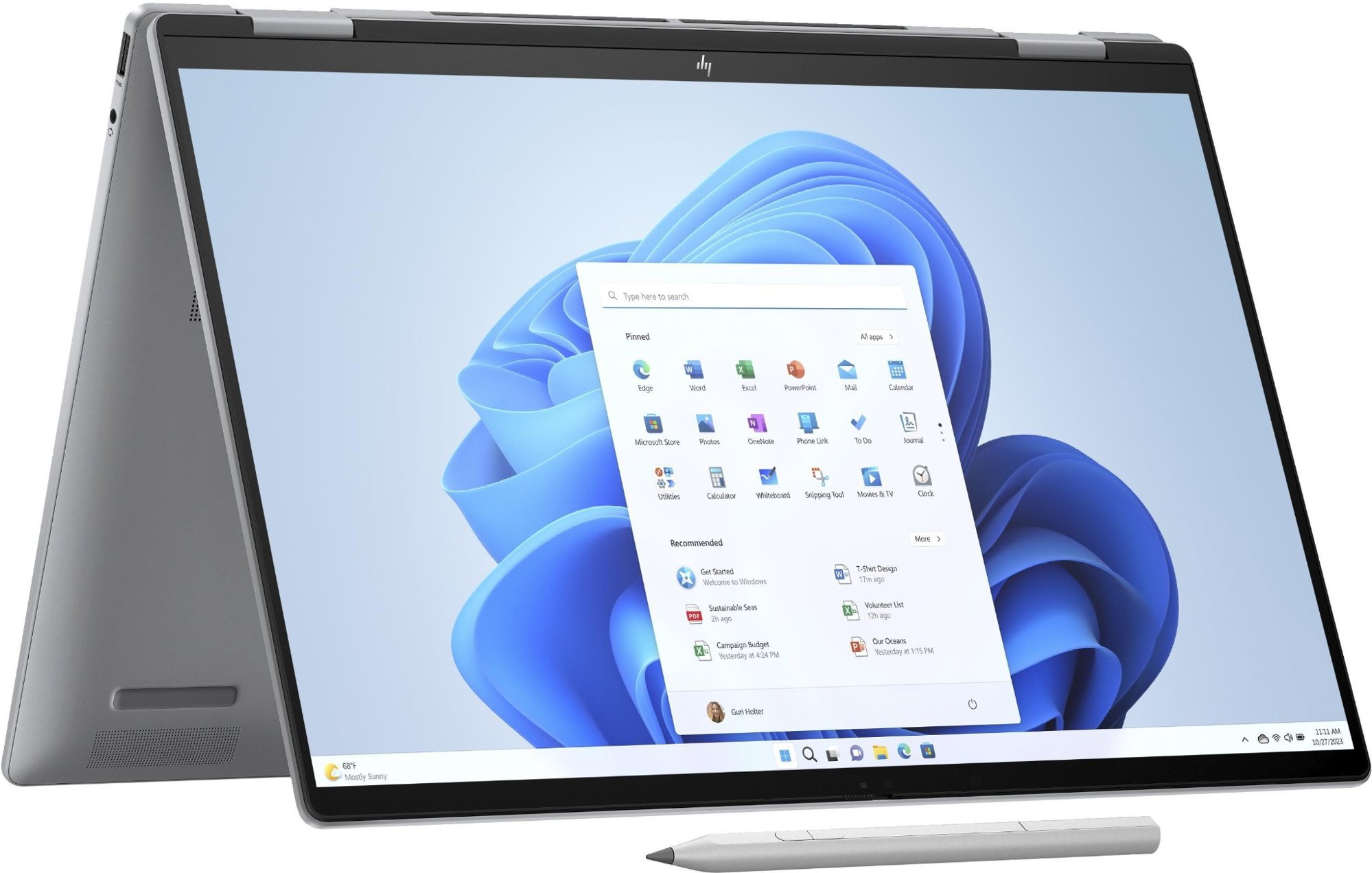 Repasované - HP ENVY x360 16-ad0900nc OLED Meteor silver Celokovový
