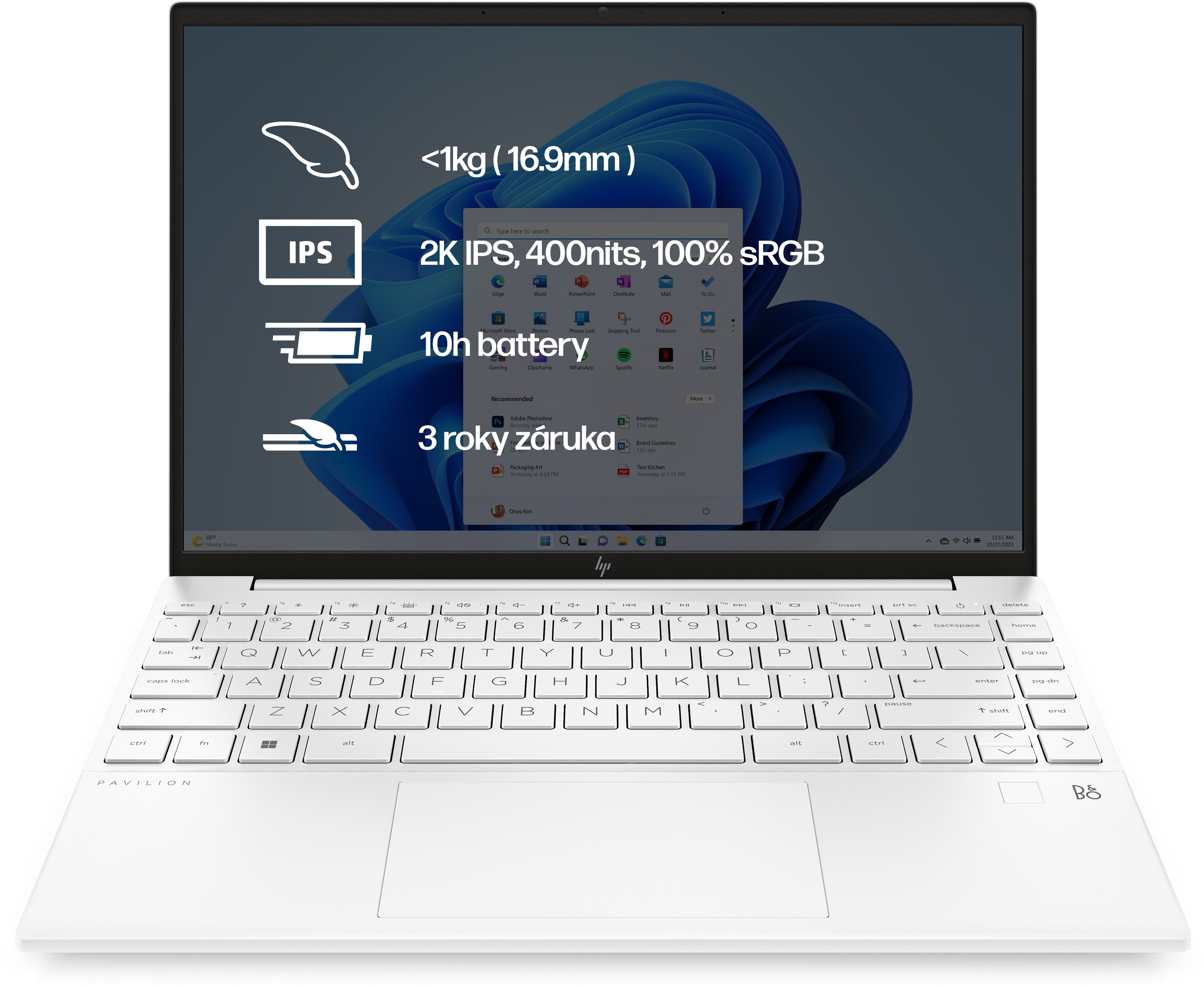 HP Pavilion Aero 13-be2015nc Ceramic White