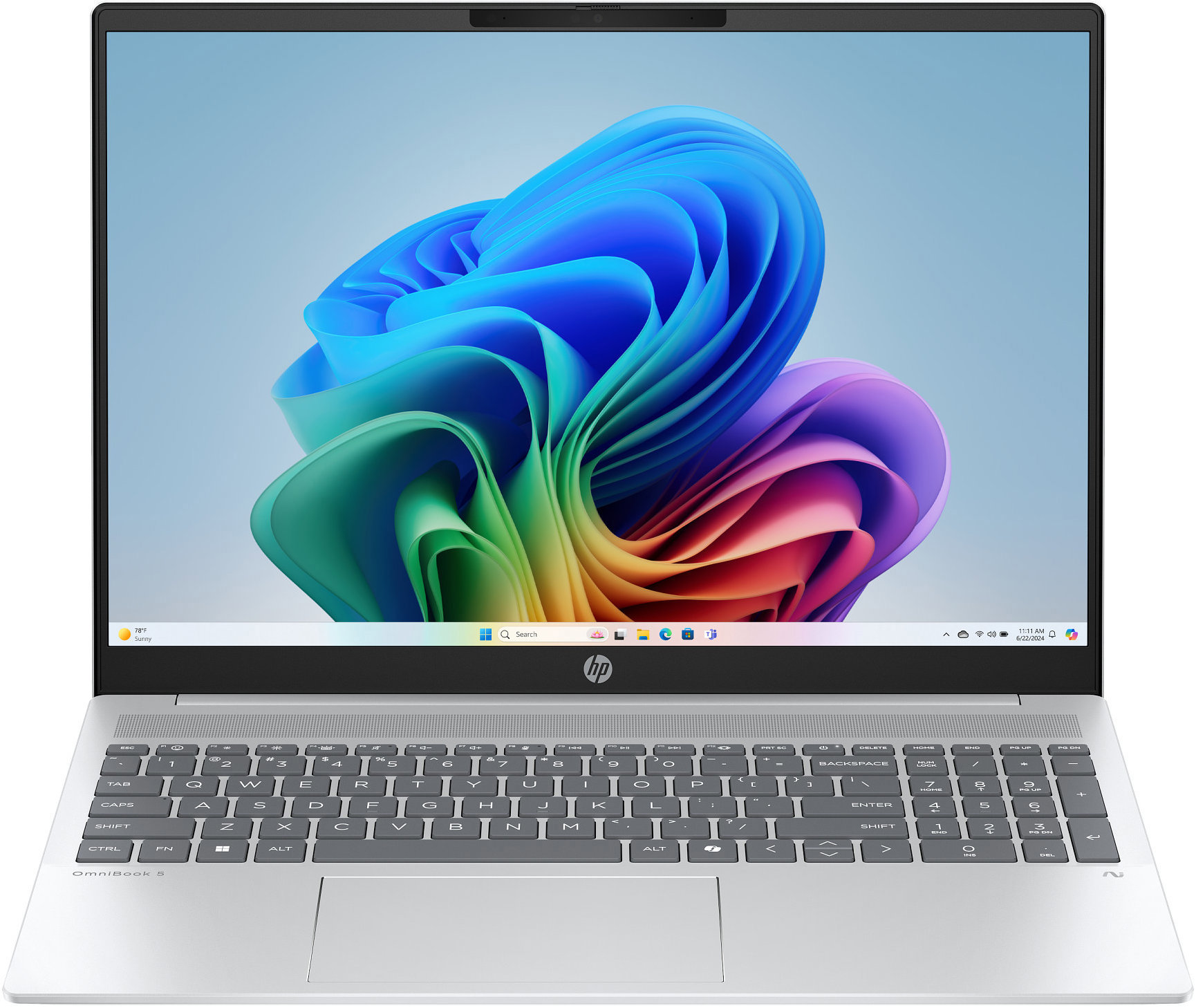HP OmniBook 5 AI 16-ag1900nc Glacier Silver