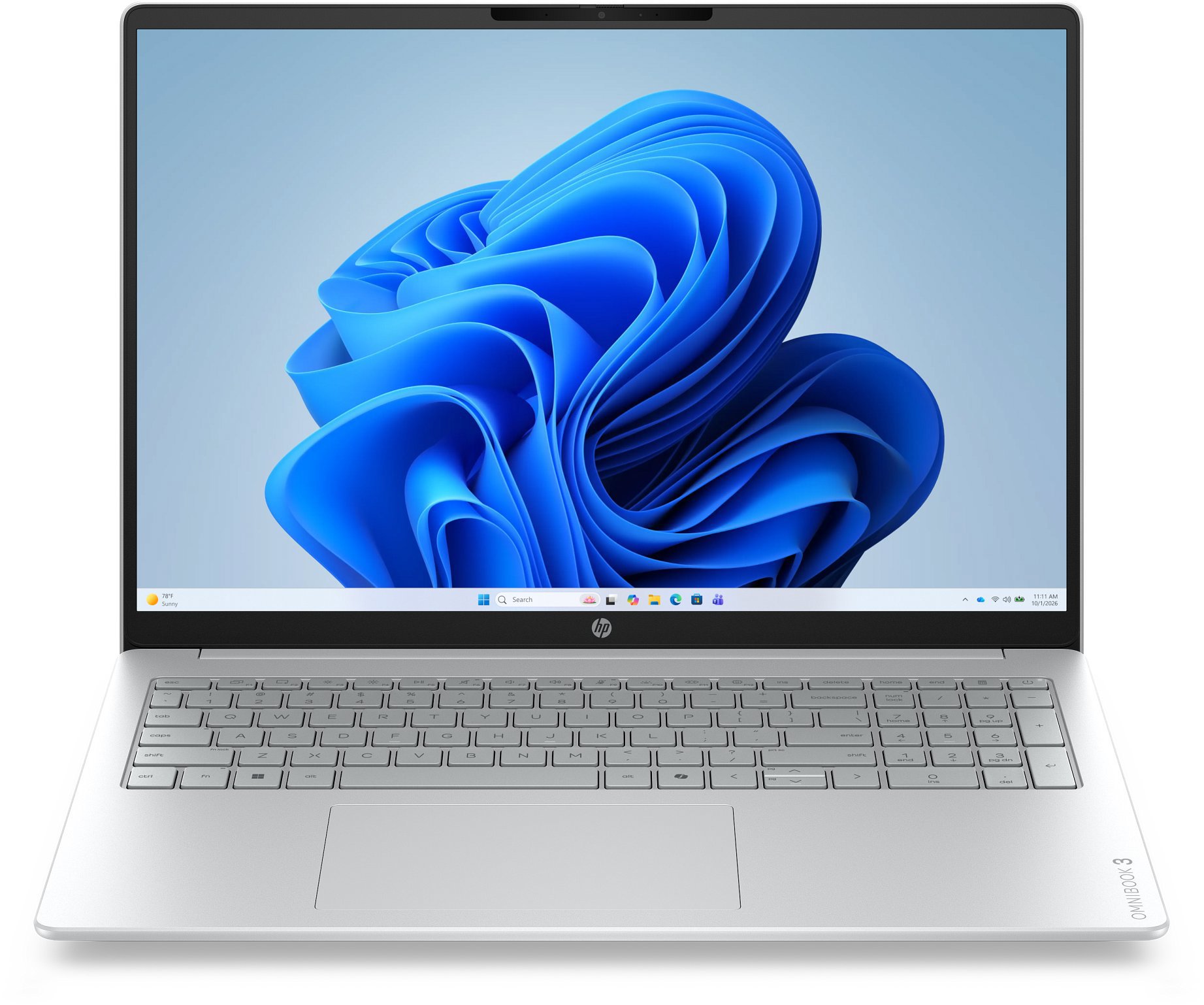 HP OmniBook 3 16-bu0900ncx Glacier Silver (bez adaptéru)