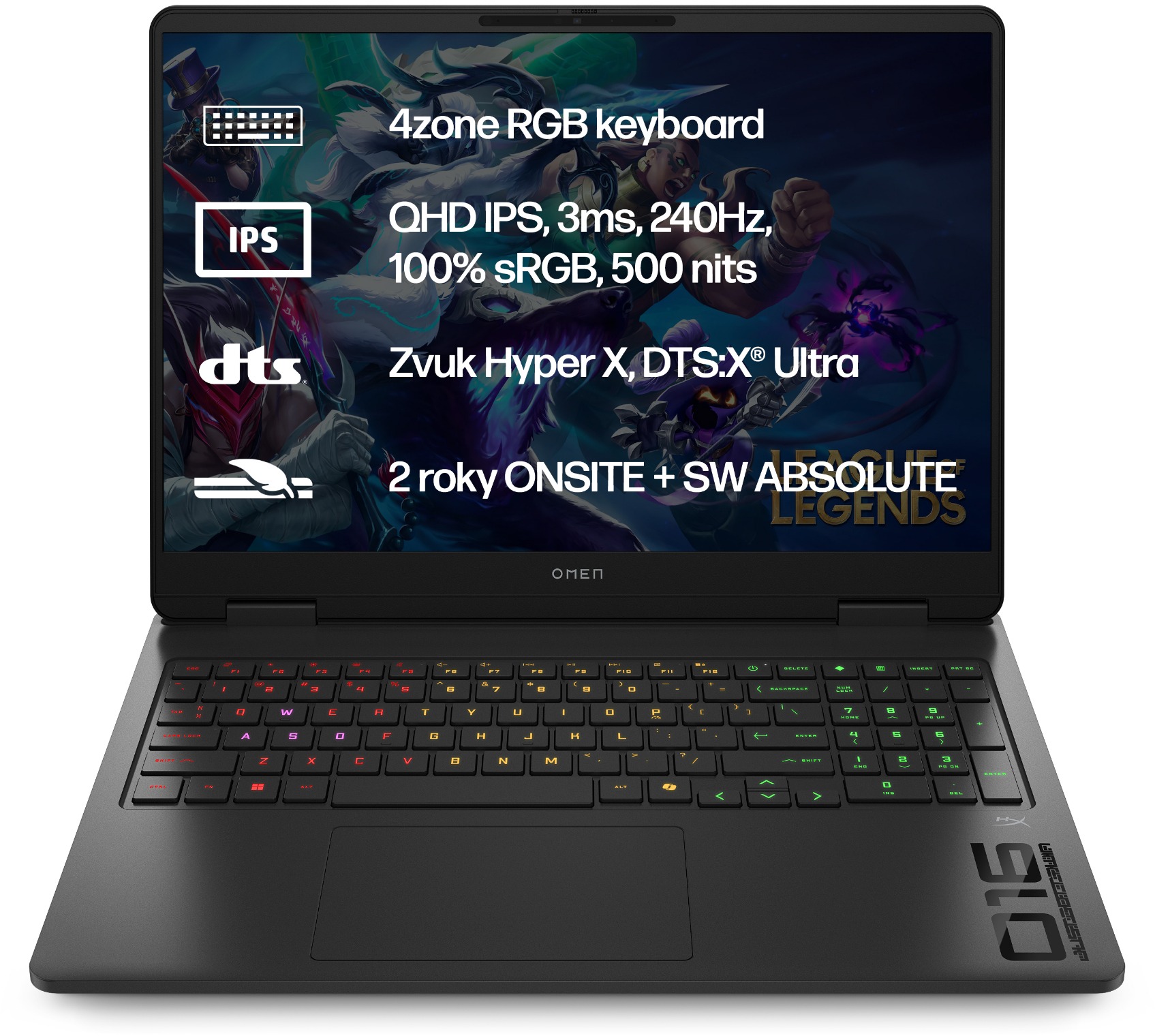 HP OMEN 16-ap0001nc Shadow Black - herní notebook