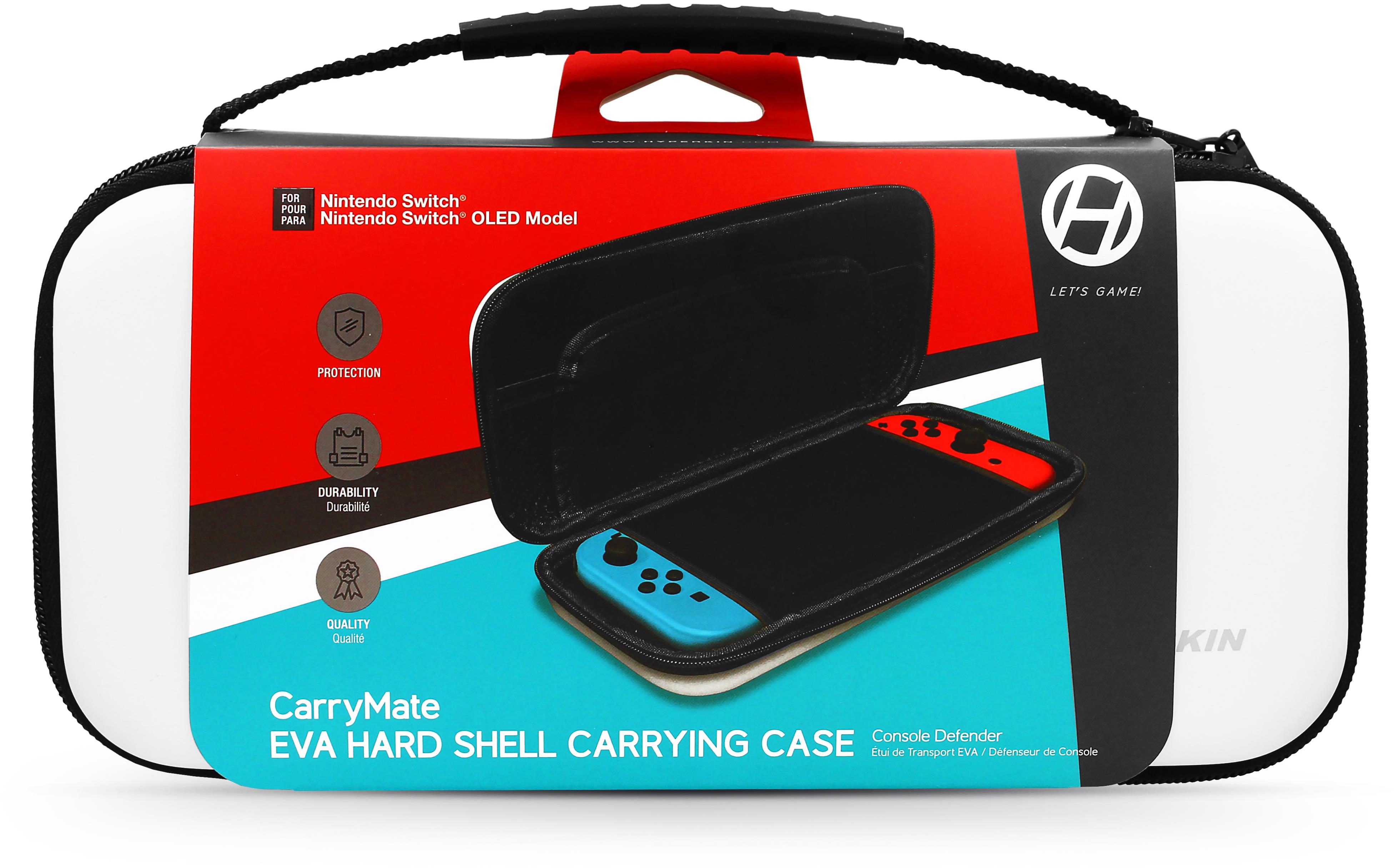 Hyperkin CarryMate EVA Nintendo Switch/Switch OLED/Switch Lite Hard Shell Case (Solid White)