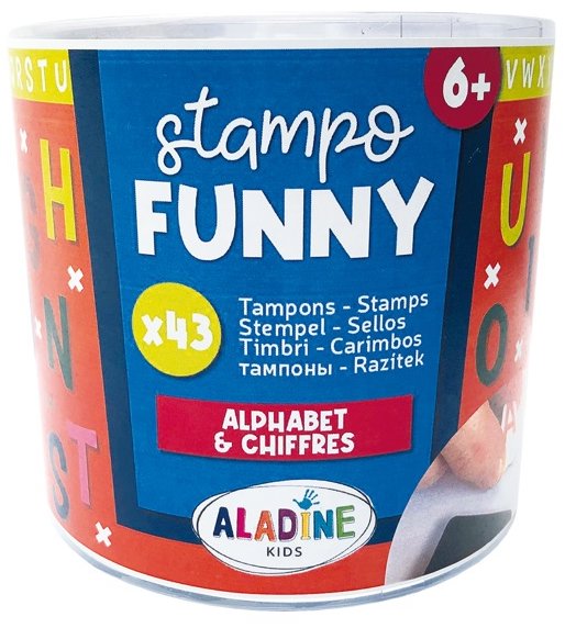 Aladine Dětská razítka Abeceda a číslice
