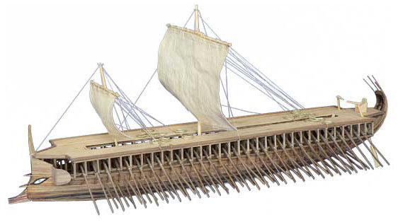 Dušek Řecká triréma 480 př.n.l 1:72 kit