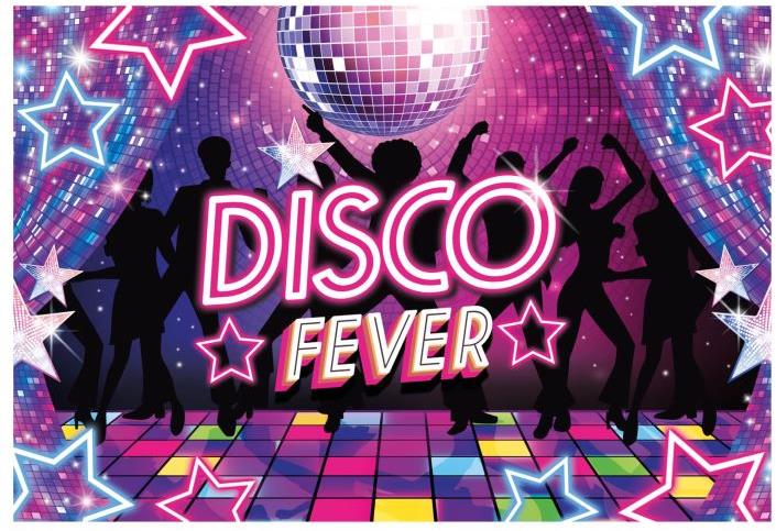 GUIRCA Banner disco fever 80. léta - 220 × 150 cm