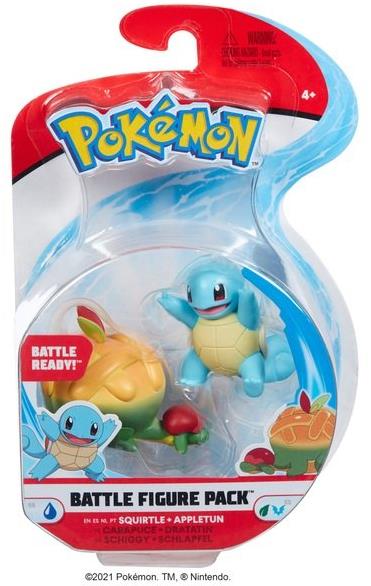 Pokémon figurky Squirtle a Appletun, 5 cm