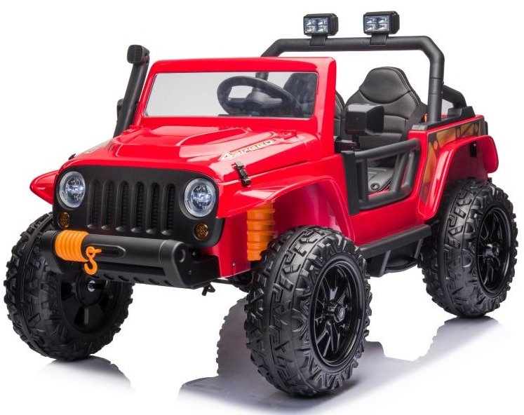 Mamido Jeep 4Speed 24 V 4 × 200 W červené