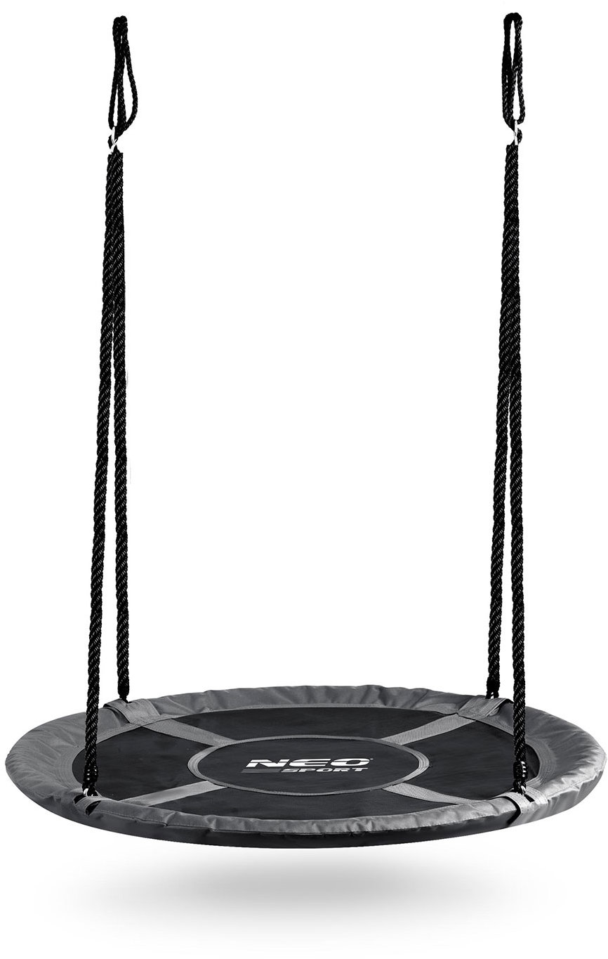 Neo-Sport Houpačka Swingo Čapí hnízdo, 120 cm, černo-šedá