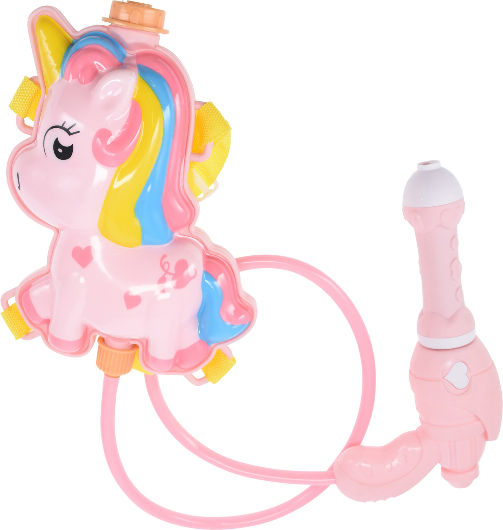 H&L Vodní pistole s batohem AquaFun – 20 cm, jednorožec růžový