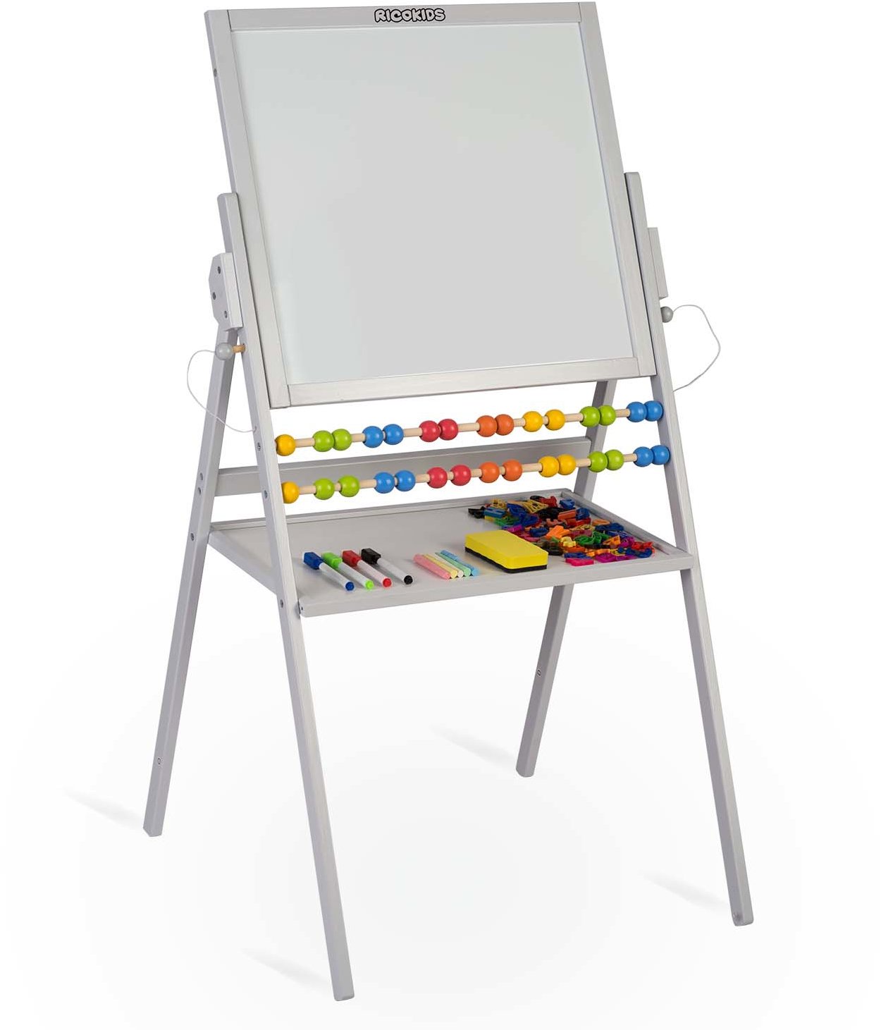Ricokids Magnetická otočná tabule, šedá