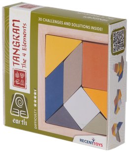 RECENTTOYS Tangram 4 elementy - země