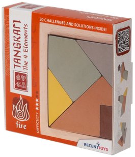 RECENTTOYS Tangram 4 elementy - oheň