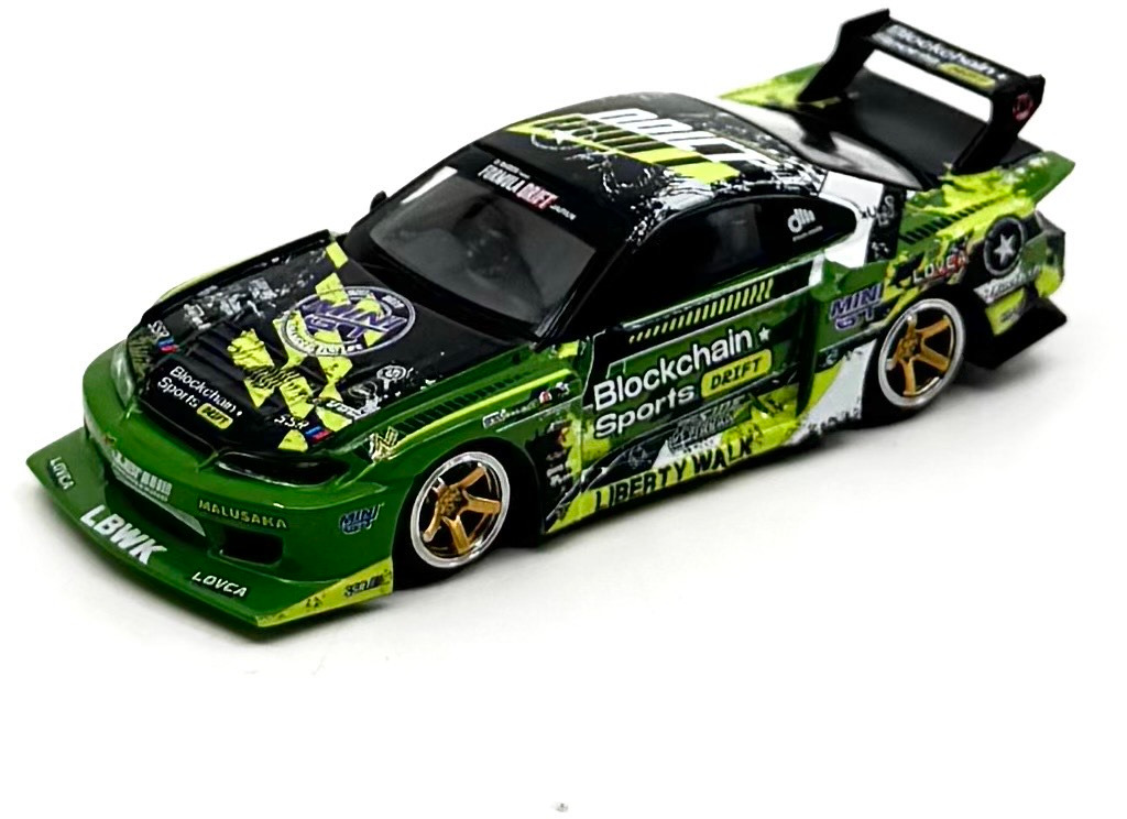 Mini GT Nissan Silvia S15 LB-Super Silhouette #555 V2 Formula Drift Japan 2024 1:64 blister