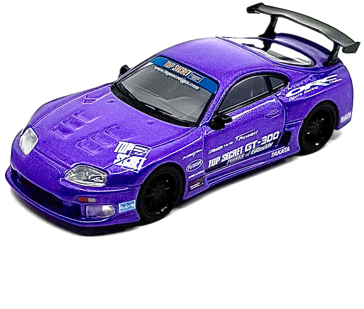 Mini GT Toyota Supra Mk4 (A80) Top Secret Gt-300 Top Secret Purple 2014 1:64 blister