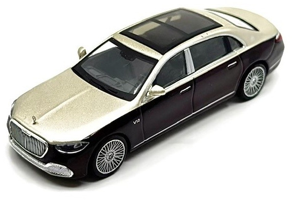 Mini Gt Mercedes-Maybach S 680 - zlatý / vínový - 1:64