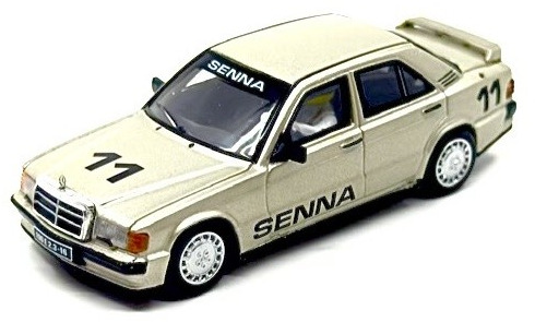 Mini Gt MERCEDES-BENZ 190E 2.3-16 nr.11 AYRTON SENNA RACE OF CHAMPIONS 1984 - 1:64