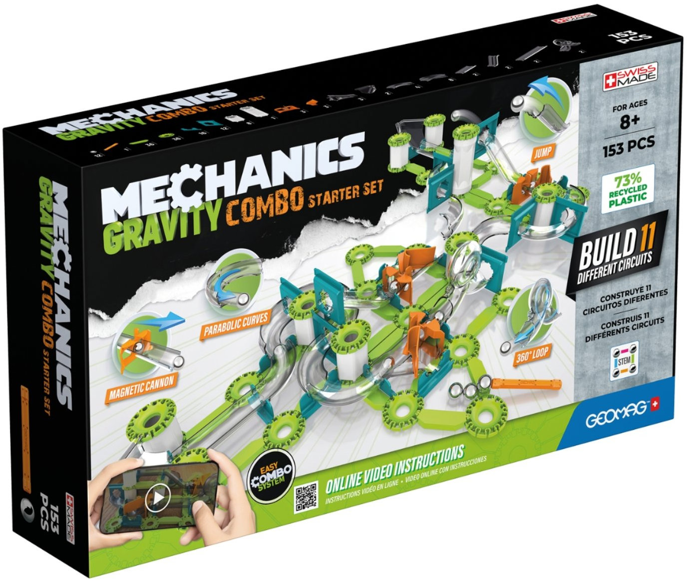 Geomag Mechanics starter set 153 dílků